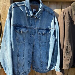 Women’s American Eagle Blue Denim Jacket oversized